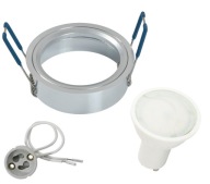 Halogénové svietidlo pevné kruhové + GU10 LED 5W 79998
