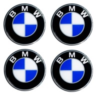 BMW 70mm Embl Stickers pre ráfiky nábojov Silikón