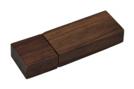 Drevený pendrive 4 GB, veľmi tmavé drevo