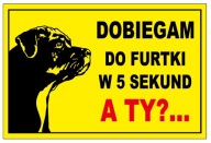 TANIER BAD DOG 20x30cm dibond doska 5 sekúnd