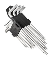 DLHÉ KĽÚČE TORX IMBUS T10 - T50 9 kusov TYP L