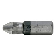 BIT PZ2 POZIDRIV ČIERNA 1/4 PALCA 25 MM WURTH
