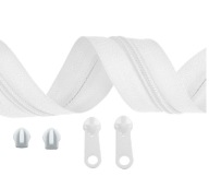 PÁSKA NA Zips, VYSTUŽENÝ Zips 3MM + BIELE Zipsy
