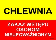 INFORMAČNÁ TABUĽKA SVIATKA - VSTUP ZAKÁZANÝ