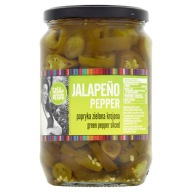 Pálivé papričky Jalapeno Zelené krúžky veľká nádoba Casa de Mexico 670 g