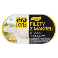 ERA RYB Filety z makrely v rastlinnom oleji 170g Era Ryb 0,17 kg