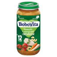 BOBOVITA VEČERA PRE DETI KALUŠKY SO ZELENINOU A MORKAMI 12M 250G