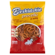 Beskidzkie praclíky so soľou 140g Aksam