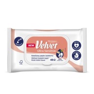 Velvet Moistened vlhký toaletný papier Ultra Sensitive 48 kusov