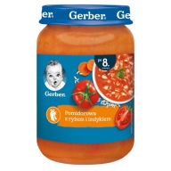 Gerber Paradajková polievka s ryžou a morčacím pre dojčatá 190 g