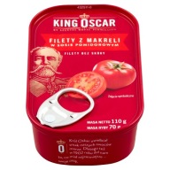 Makrela King Oscar v paradajkovej omáčke 110 kg