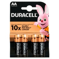 DURACELL ALKALICKÁ BATÉRIA AA R6 4KS ÚČINNÁ A SILNÁ