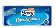 Foxy hypoalergénne neparfumované vreckovky, 3 vrstvy. 10x9ks