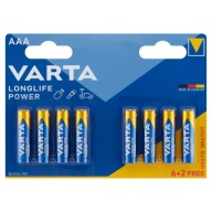 VÝKONNÁ BATÉRIA LR03 AAA VARTA LONGLIFE POWER 8 ks