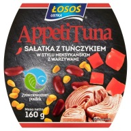 TUŇIAKOVÝ ŠALÁT SO ZELENINOU NA MEXICKÝ ŠTÝL 160g LOSOS USTKA