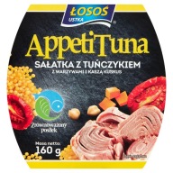 TUniakový šalát so zeleninou a kuskusom 160g LOSOSOVÁ USTKA