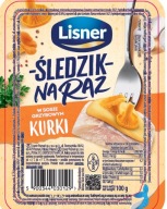 SLEDE V HUBOVEJ OMÁČKE líšky 100g LISNER