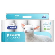 Toaletný papier LAMBI Balsam Cocconut, 3 vrstvy, 8 roliek