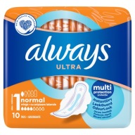 Always Ultra Normal Plus štandardné hygienické vložky 10 ks