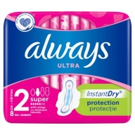 Hygienické vložky Always Ultra Super Plus s krídelkami, 8 ks.