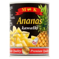 Kúsky ananásu v light sirupe MK