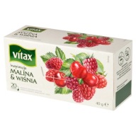 Vitax Čaj Malina Čerešňa 20tb
