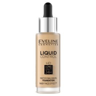 EVELINE Cosmetics LIQUID CONTROL 016 VANILLA BEIGE make-up na tvár 32 ml