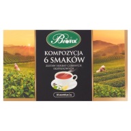 Súprava čierneho čaju Bifix, 6 príchutí