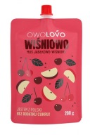Owolovo Cherry-Apple Cherry Ovocná Apple Cherry Mousse bez cukru 200g