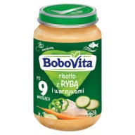 BOBOVITA VEČERA PRE BOJČATÁ RIZOTTO S RYBAMI A ZELENINOU 9 M 190G