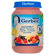 Gerber ovsená kaša s banánmi, jahodami a malinami