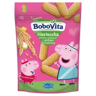 BOBOVITA Pšeničné špaldové sušienky, jablkovo-broskyňové PEPPA