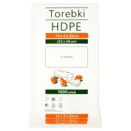 HDPE sáčky na raňajky 14 x 4 x 26 cm 1000 ks