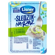 JEDNOTLIVÝ SLEDE V OLEJU S CIBUĽOU 100g LISNER