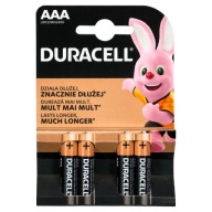 DURACELL ALKALICKÁ BATÉRIA AAA R3 4 KS VÝKONNÁ ÚČINNOSŤ