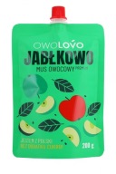 Owolovo Apple Mousse Premium Apple Fruit Mousse 200 g