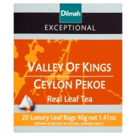 DILMAH Cejlónsky čierny čaj VALLEY OF KINGS CEYLON PEKOE 20 SÁČKOV