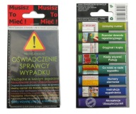 TLAČOVÝ FORMULÁR PRIPRAVENÝ PRIPRAVENÝ VYHLÁSENIE vinníka pri kolízii NEHODA