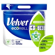 MÄKKÝ TOALETNÝ PAPIER VELVET ECOROLL 4 KS