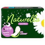 Naturella Ultra Night NIGHT PADS s krídelkami, 7 KS