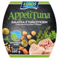 ŠALÁT S TUNIAKOM A ZELENINOU V OLIVOVOM OLEJI 160g LOSOSOVÁ USTKA