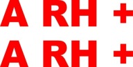 Rôzne nálepky na prilbu BLOOD TYPE