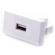 MEDIABOX 22,5x45 MODUL 1x USB MOSAIC D-LAN ZÁSUVKA