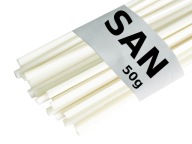 Materiál Plastové zakladače SAN Trojuholník 4mm 50g