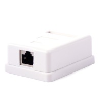 POVRCHOVÁ SIEŤOVÁ ZÁSUVKA 1XRJ45 FTP KAT. 5 D-LAN