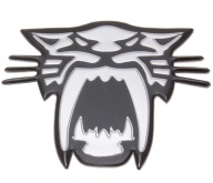HLINÍKOVÝ ZNAK TIGER TIGER CHROME 3D NÁLEPKA