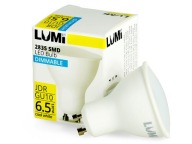 LED halogénová žiarovka GU10, stmievateľná, studená, 6,5W