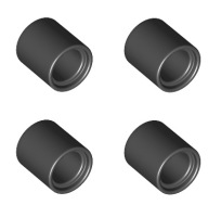 LEGO Technic Connector Sleeve 18654 čierny - 4 ks