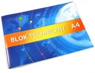 Školská technická podložka A4, 10 bielych listov