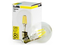 LED žiarovka 230V E27 G80 8W = 70W